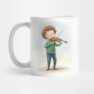 Violin playing cute boy Mug